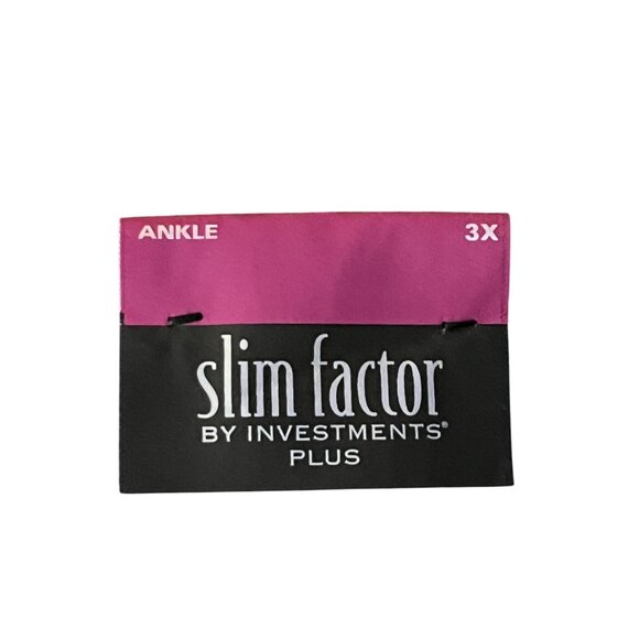 Slim Factor by Investments Plus Womens Ankle Pants 3X NEW Pull-On Blues - Picture 14 of 16